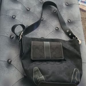 Coach signature tote and wallet